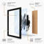 Three Horses in Motion Modern - Framed Print-583104331-583104330