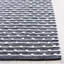 Tapis gris / ivoire en coton tissé à plat Montauk-199918700
