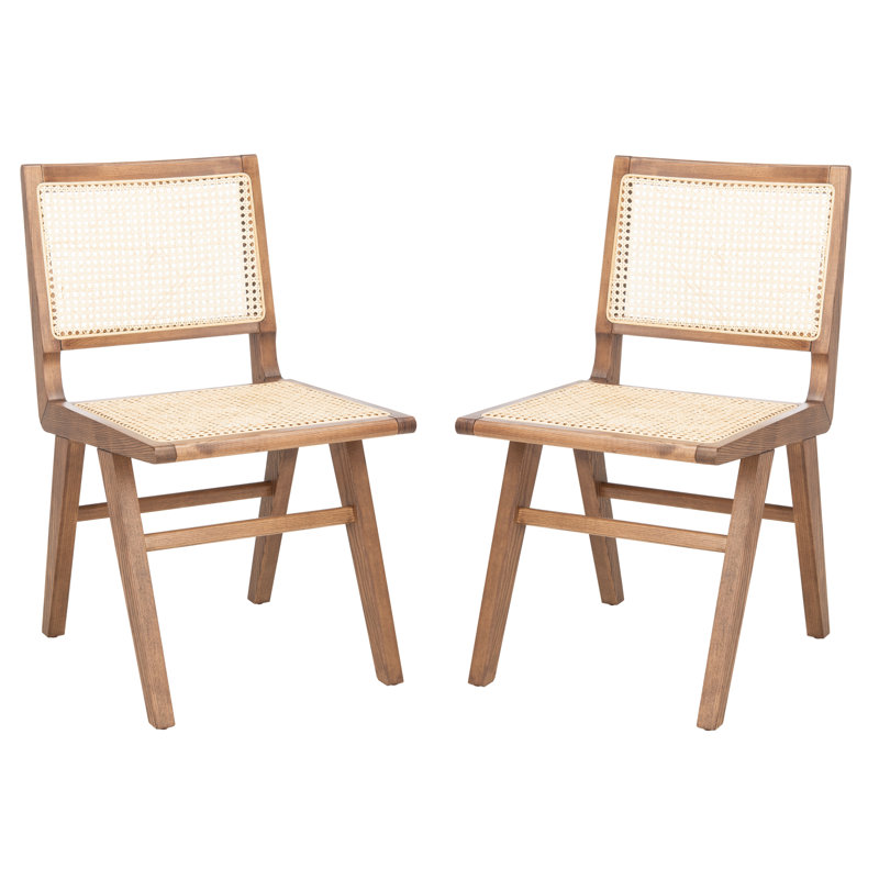 Chaise de salle à manger Atticus Cane, Noyer, naturel