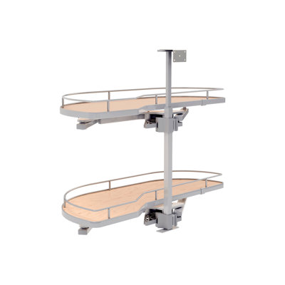 Two-Tier Maple Solid Bottom Girasolo For Left Door/Blind Right Corner Cabinet