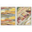 Ensemble de décorations murales encadrées "Coastal Earth Harmony" par Art Remedy, cadre noir, 20 x 24-791213313-791213321