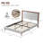 Wooden platform bed with upholstered base-2029263068-2029263064
