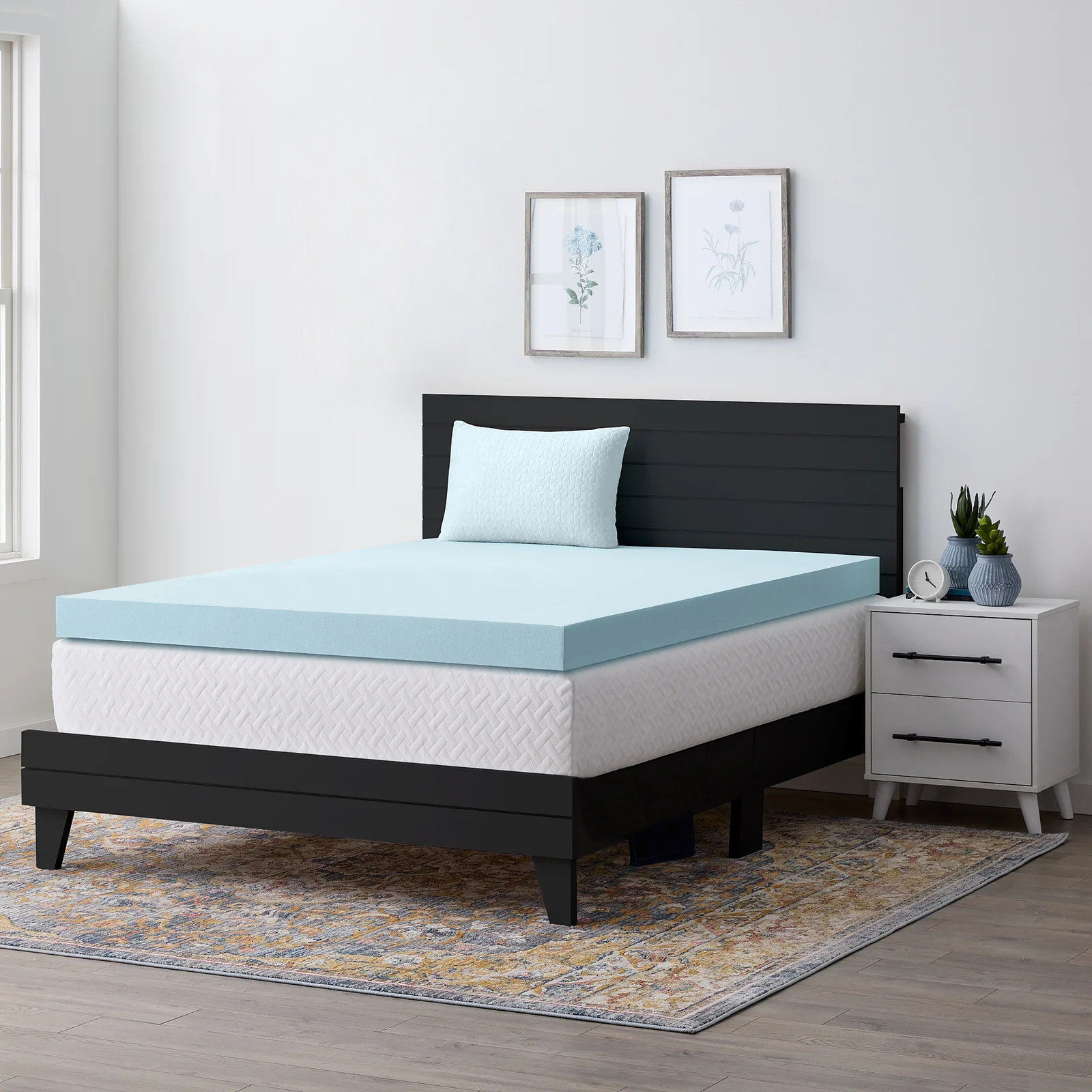 Alwyn Home 2'' Mattress Topper Cooling Gel Memory Foam Mattress Pads