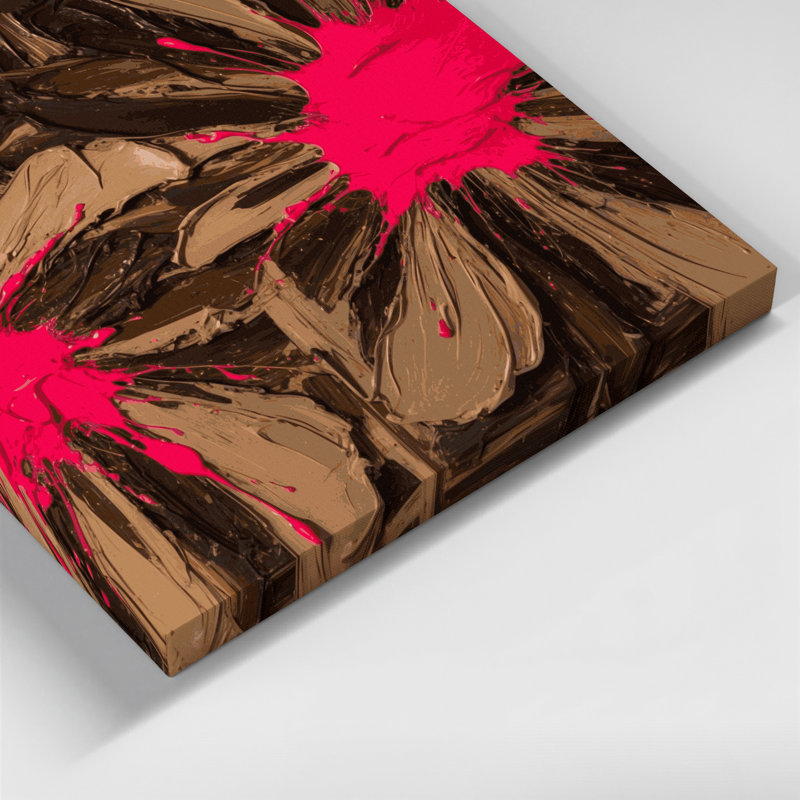 Neo Expressionism 75 Black Canvas Wall Art, 12" H x 18" W