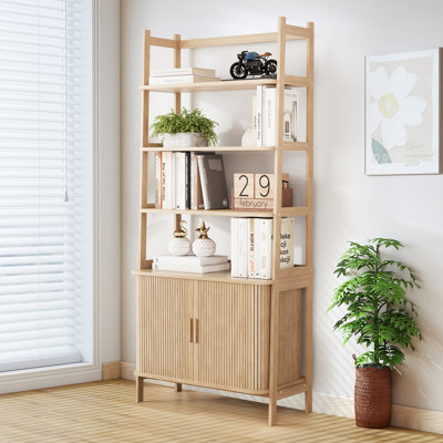 Sliding Door Storage Bookshelf