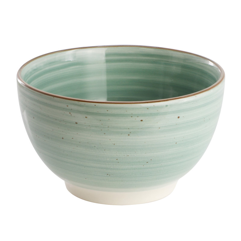 Gibson Home 12 Piece Stoneware Dinnerware Set in Mint, Green