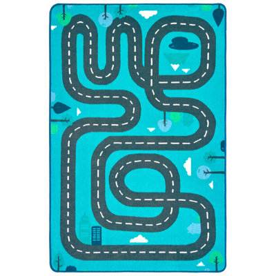 Rectangle Machine Tufted Nylon Rug