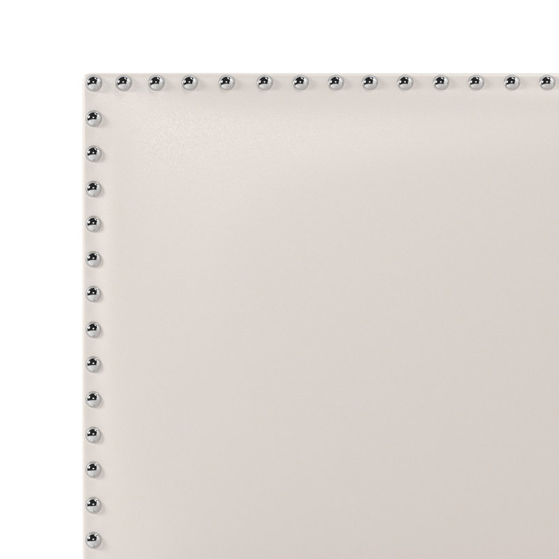 Takengon Upholstered Standard Bed, Full, White