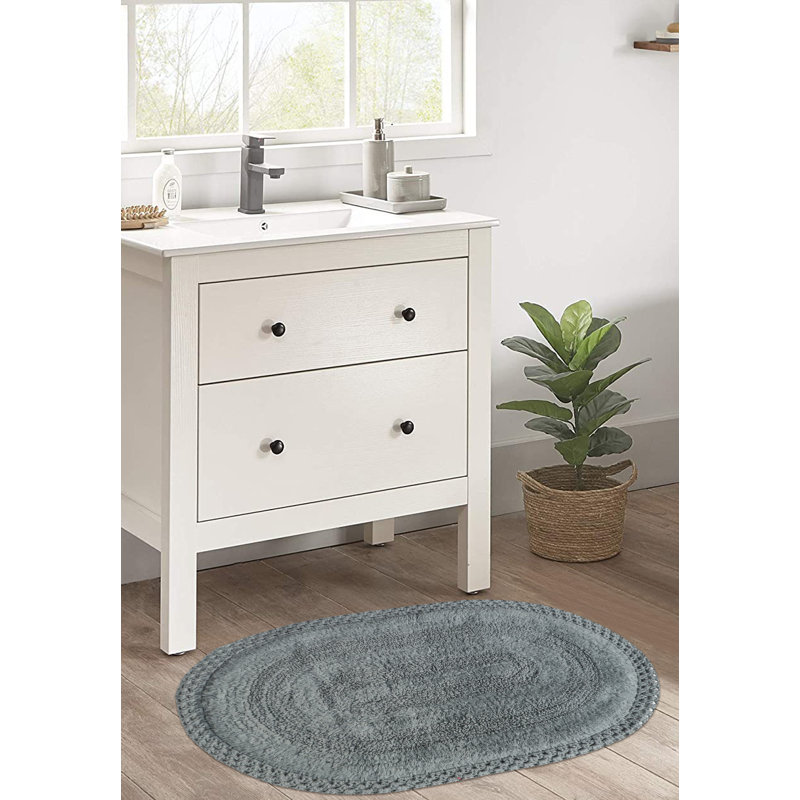Tapis pour salle de bain Adiraica, Gris