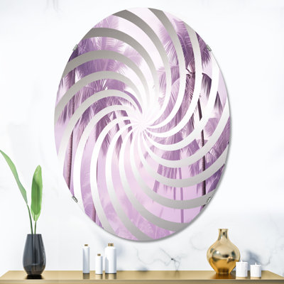 Miroir mural oval