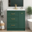 Meuble-lavabo 30 po avec lavabo en céramique-466885327