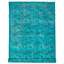 Tapis unique en laine turquoise 7 pi 7 po x 11 pi 1 po One Age of a Kind Goshorn