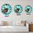 Colorful Sea Turtle Swimming in The Ocean - Nautical & Coastal Wall Clock-1071840601