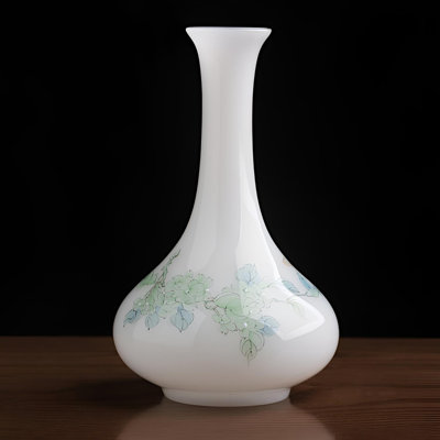 Artisanal Ice-Glaze Vase – Harmonious Fusion Of Tradition & Modernity