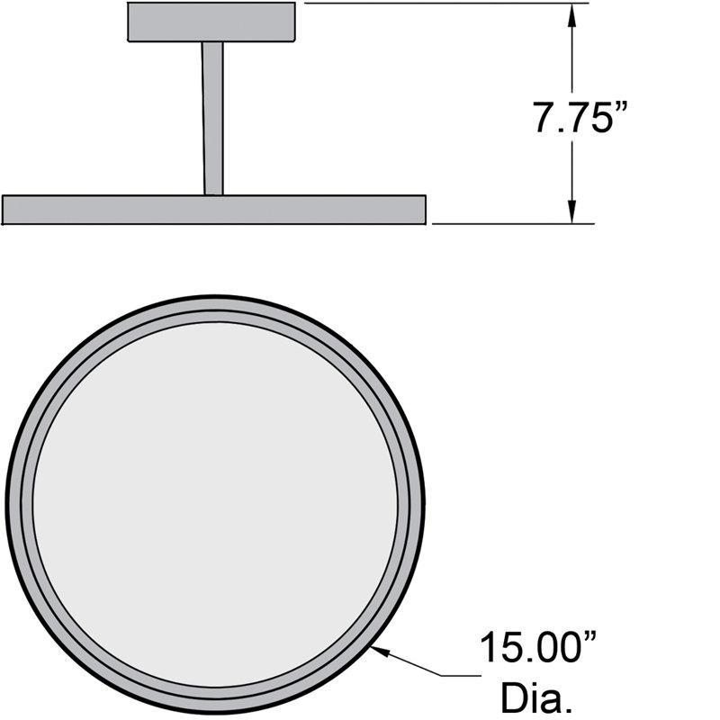 Shavonne Acrylic Flush Mount, Oil Rubbed Bronze
