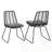 Transitional Style Chair Set Of 2