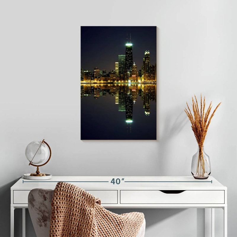 Aime Night In Chicago, 24" H x 16" W