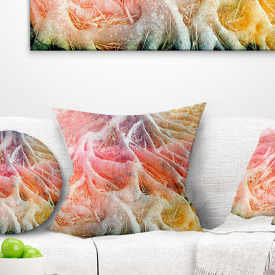 Coussin rétro imprimé aquarelle