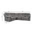 Canapé modulaire inclinable 107 po avec console de rangement Grayson