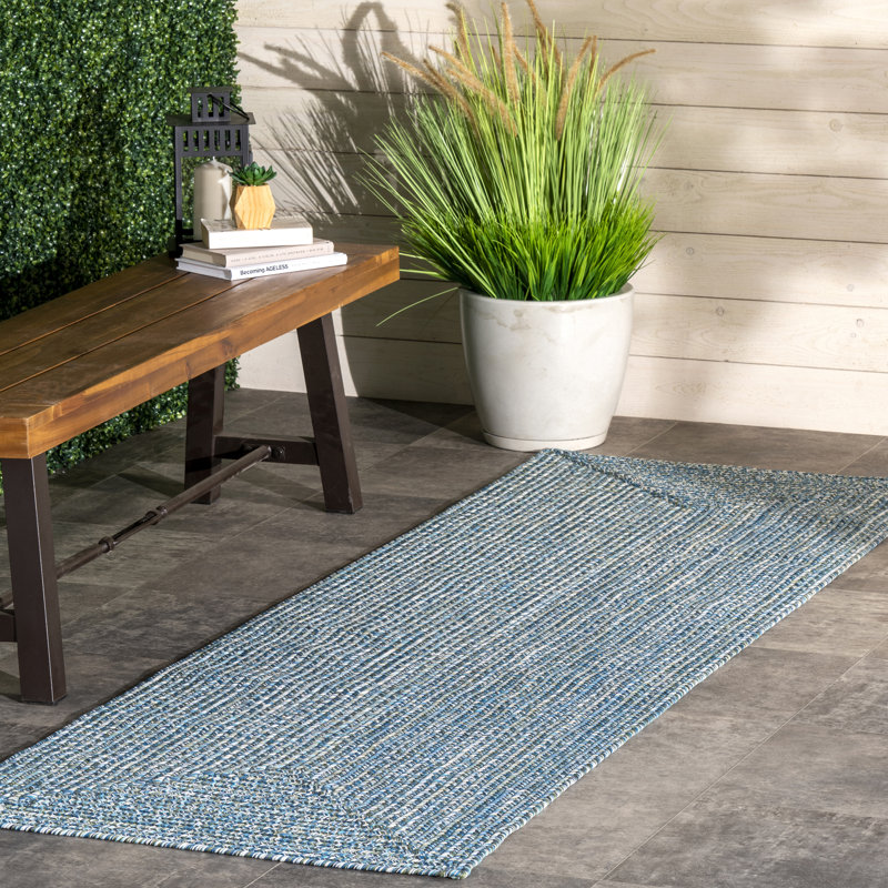 Tapis intérieur / extérieur Zarine, Tapis de couloir 2 pi 6 po x 8 pi