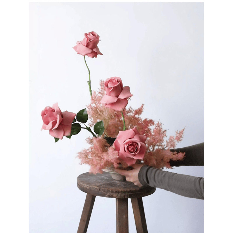 Blush Garden Rose Arrangement Kit (Stems Only)