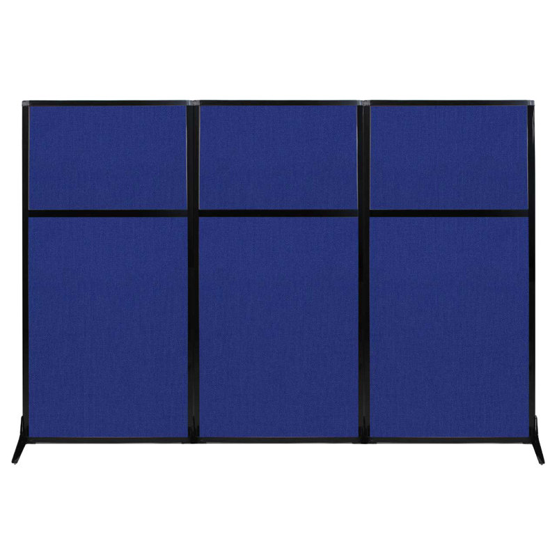 Cloison de poste de travail, Bleu royal, 99"