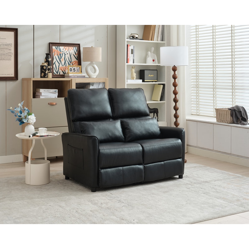 Causeuse inclinable manuelle pour salon, Noir