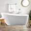 Baignoire autoportante en acrylique 67 po x 32 po Cora-83665414