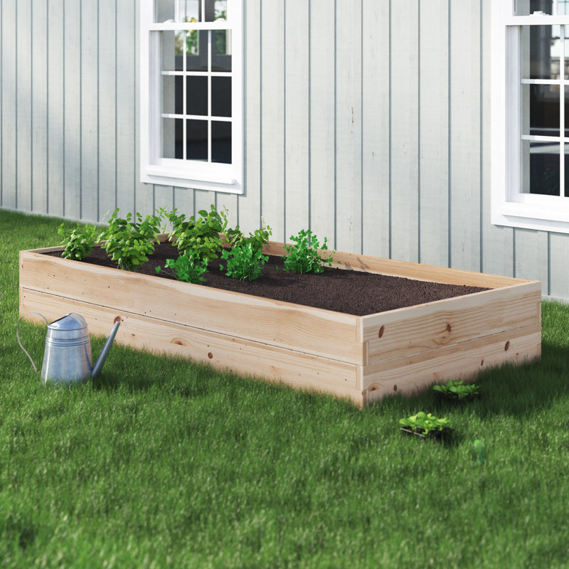 Buckingham Wood Raised Garden Bed, Unfinished