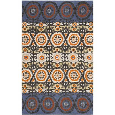 Allison Cedar Brook Hand Loomed Cotton Ikat Rug