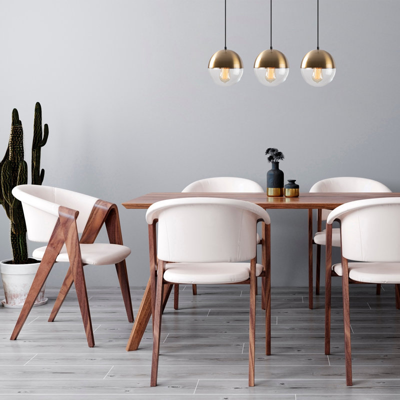 Witte 3 - Light Black Kitchen Island Pendant, Copper/Transparent 