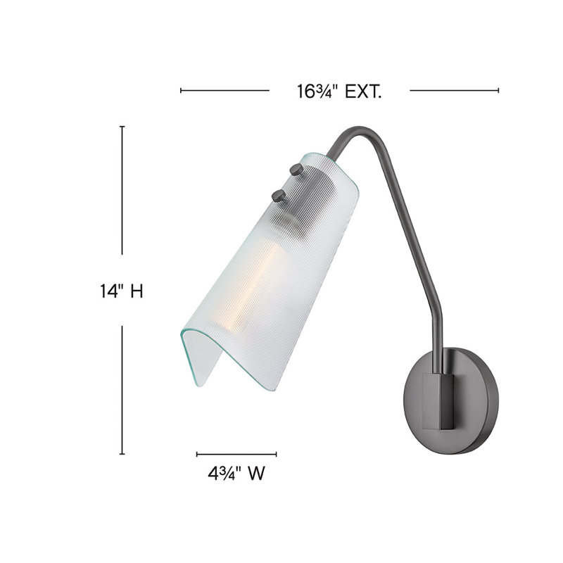 Hinkley Altman Sconce, Gunmetal