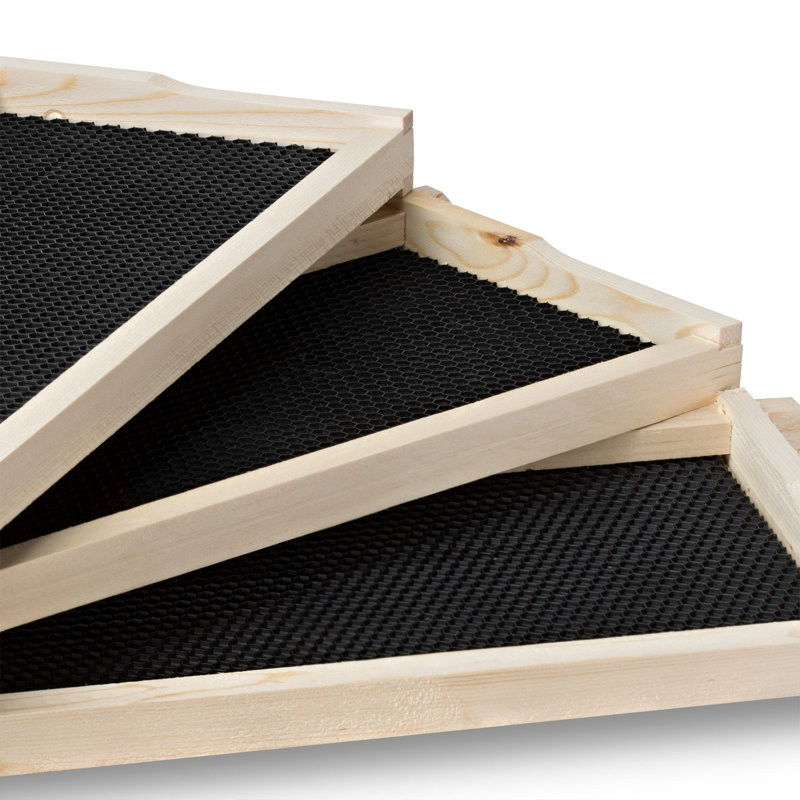 Natural Wood Langstroth Beehive Super Box with Frames