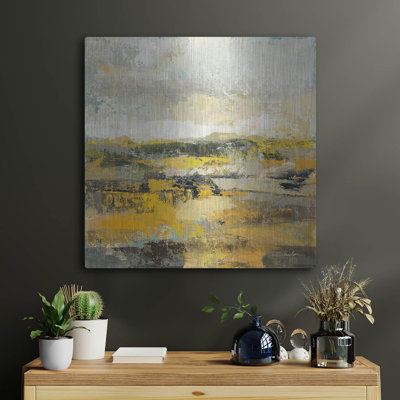  «Avant le printemps 1» par Silvia Vassileva, art mural en métal, 24 po x 24 po