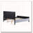 Upholstered Bed with Fluffy Soft Headboard