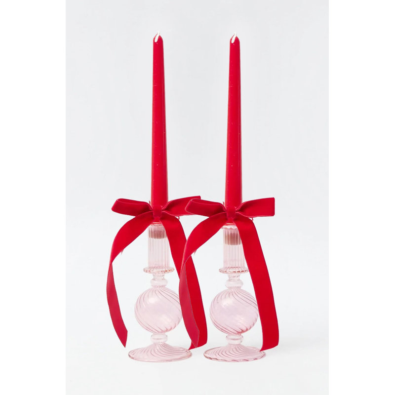 Ensemble de bougies élégantes sans parfum (4 pièces), rouge, 2,0 x 9,8 pouces | 100% cire de paraffine avec mèches de coton, 4,4 oz chacune | Idéal pour la décoration intérieure, les événements et la détente | Éclairage sécuritaire et élégant pour tout espace