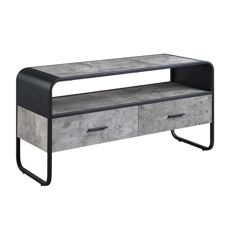 Meuble télé avec 2 tiroirs de rangement