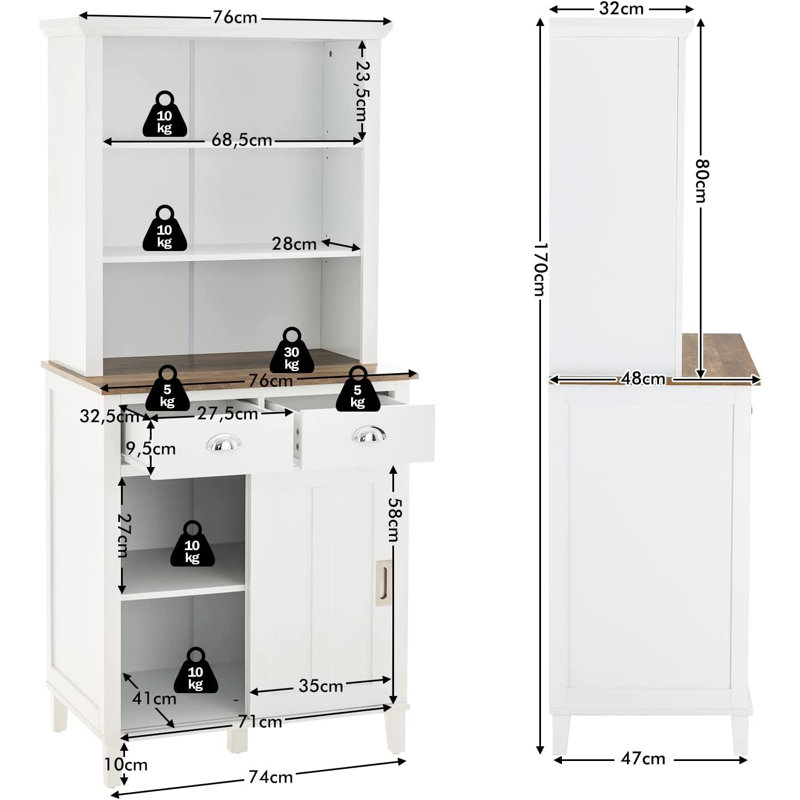170cm Kitchen Pantry