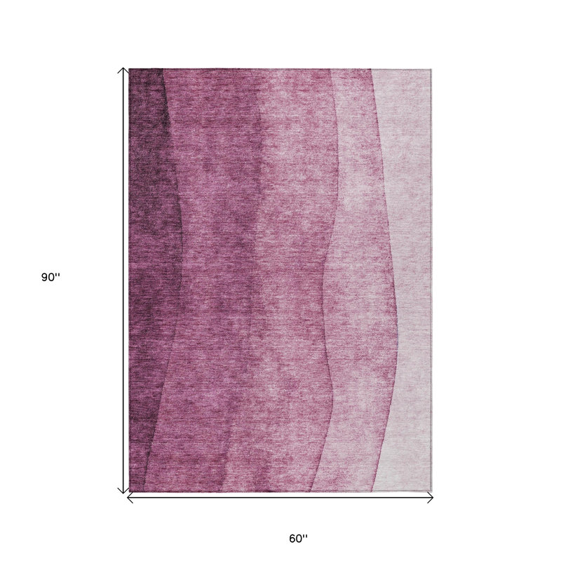 Tapis intérieur / extérieur 5 pi x 8 pi Merlot