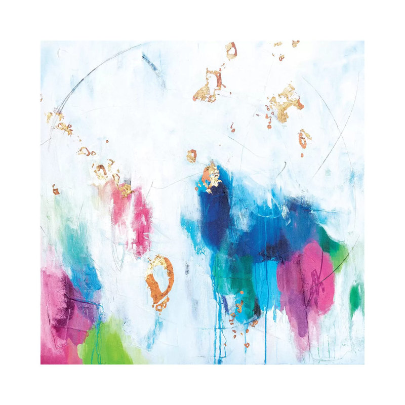 Shattered Glass 1 Piece Wrapped Canvas Painting, 45.72 cm H x 45.72 cm W x 3.175 cm D