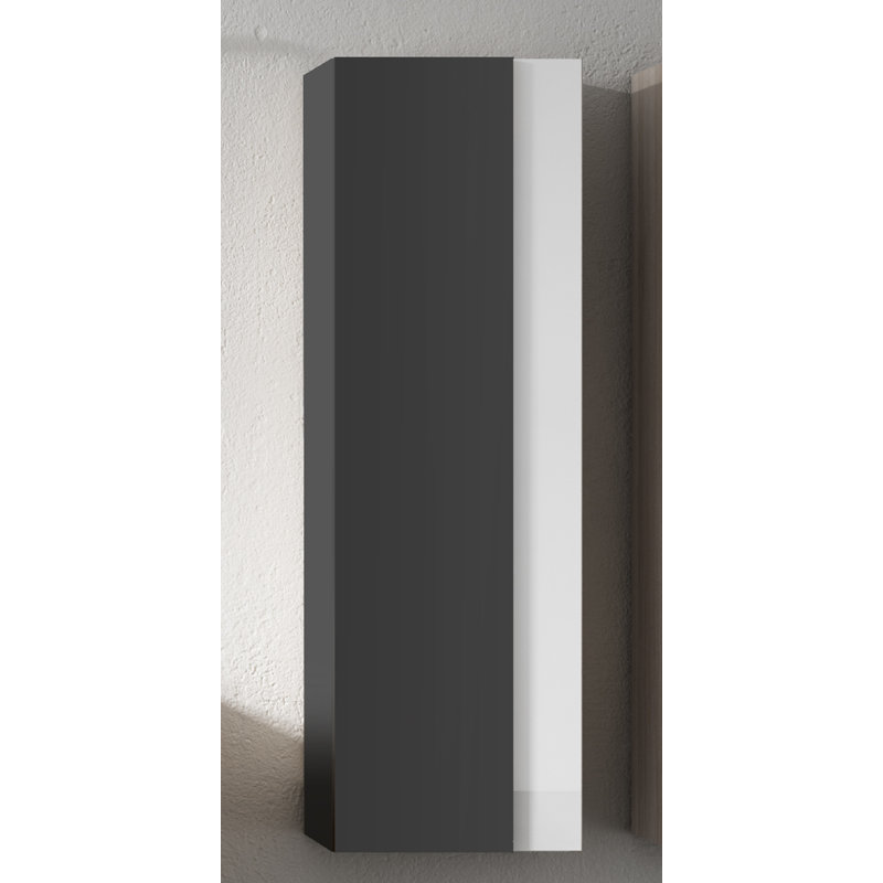 Malika Linen Cabinet, Gray/White