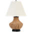 Tahiti 25" Table Lamp in Toast with Linen Shade