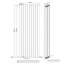 Shonna Vertical Double Flat Panel Radiator-64149737-64021663