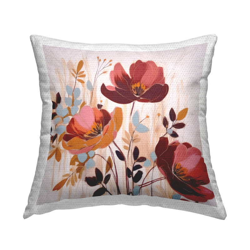 Coussin Bold Red Poppies
