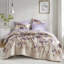 Lit double taupe avec édredon et draps, dans un sac 2 taies décoratives, 1 drap plat, taies d'oreiller ajustées, imprimé en microfibre douce, rembourrage, preuve, impression en microfibre, aquarelle