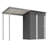 Durable 5X3ft Galvanized Steel Shed & Gazebo Combo, Easy Assembly Lean-To Storage With Open Pergola, All-Weather 2-In-1 Garden Shed For Tool Storage, Patio, Backyard