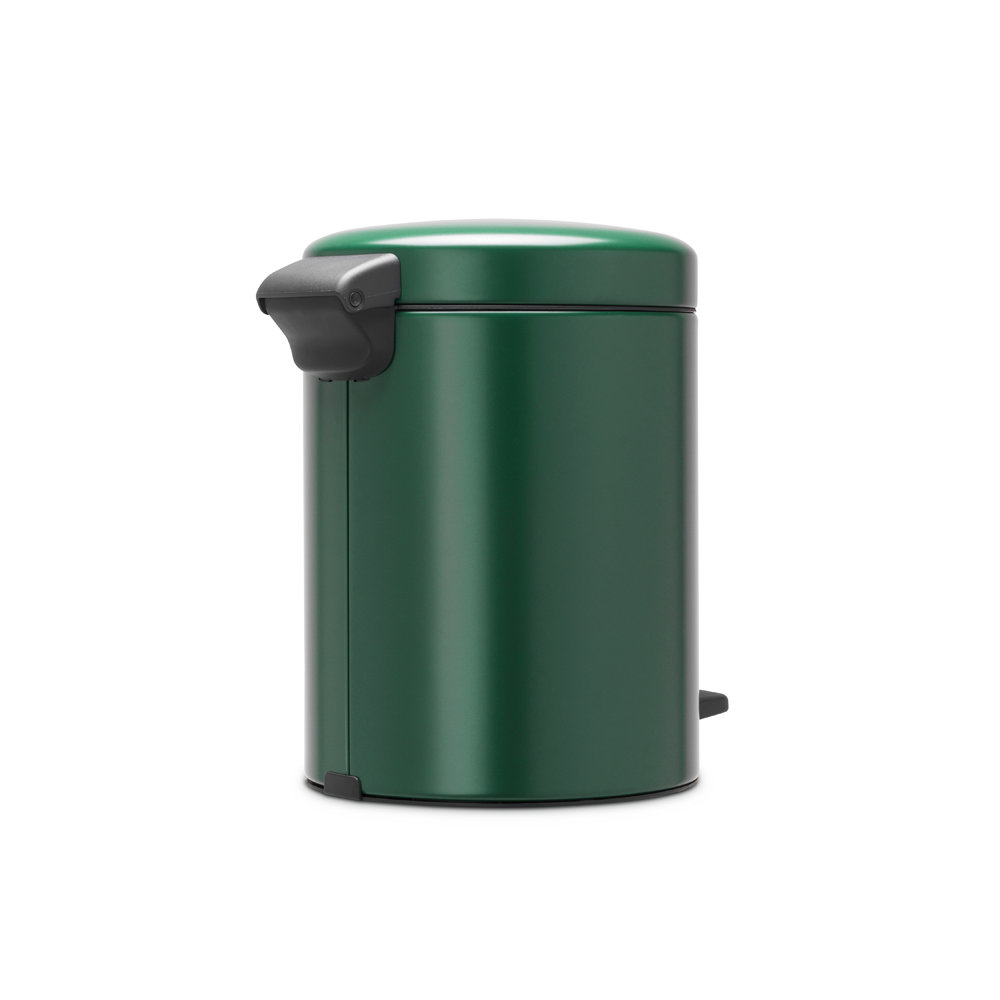Brabantia NewIcon Step On Trash Can, 1.3 Gallon (5 Liter), Pine Green