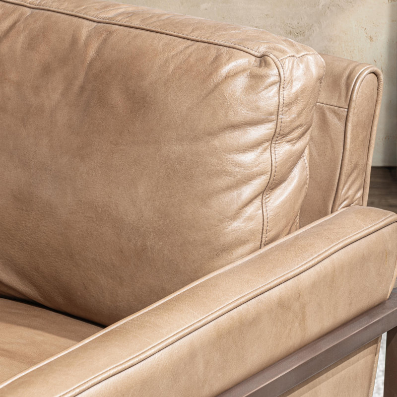 Armchair, Iron, Tan