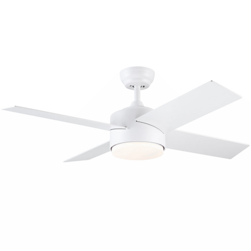 Jarif 44'' Ceiling Fan with LED Lights, 44", White