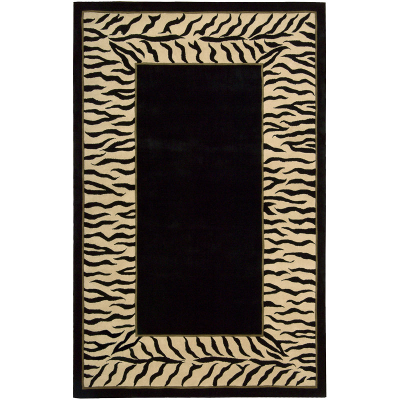 Wool Animal Print Indoor Rug, Rectangle 5' x 8'